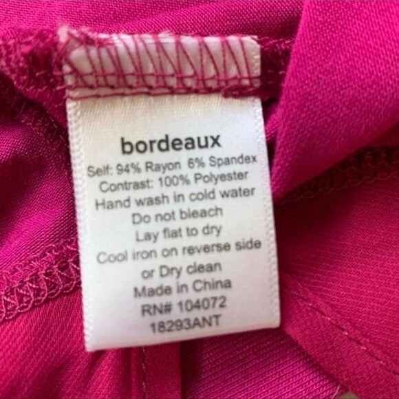 Anthropologie Bordeaux Top - Picture 8 of 9